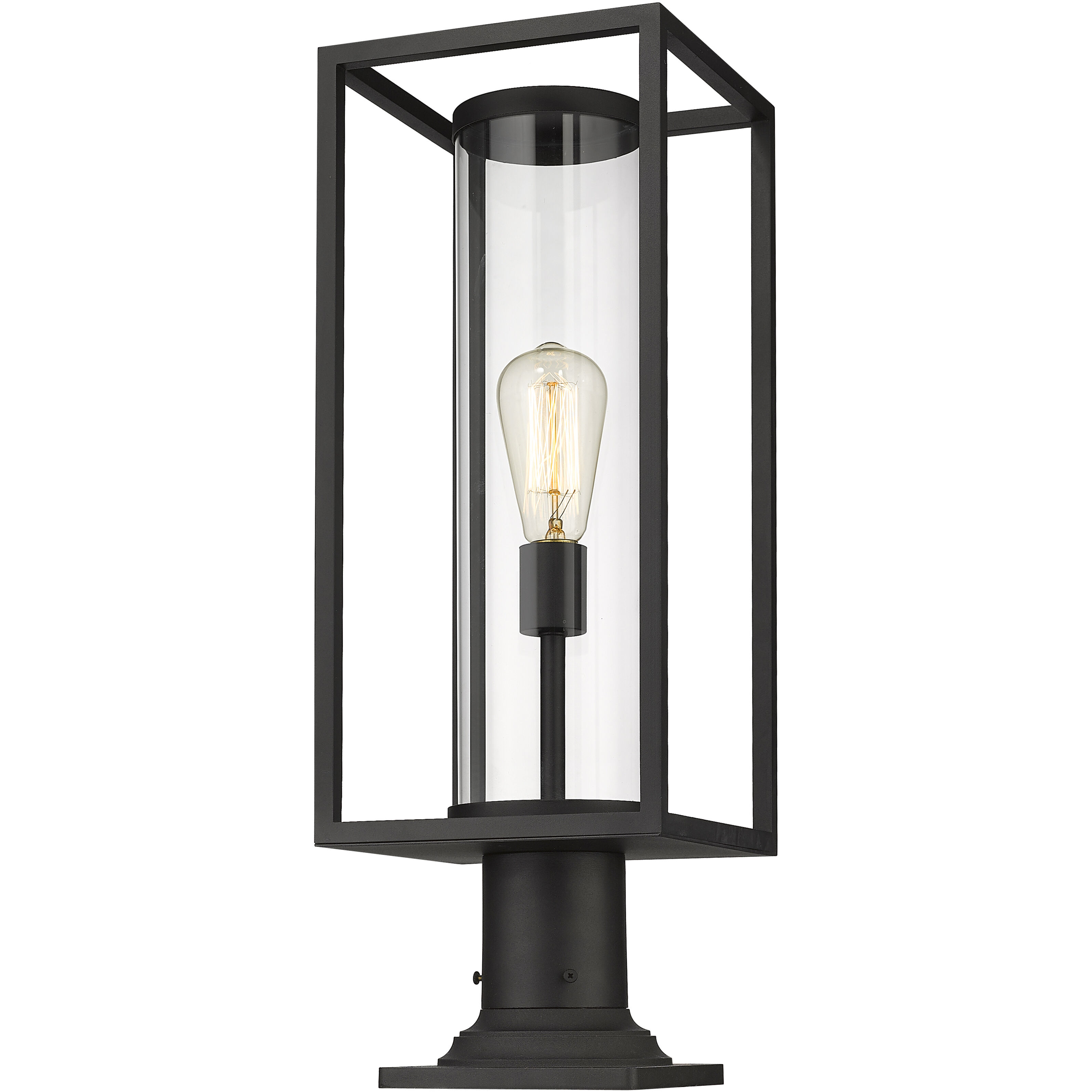 Dunbroch 1 Light 23.75 inch Black Outdoor Pier Mounted Fixture