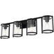 Astwood 4 Light 33.25 inch Matte Black Vanity Light Wall Light