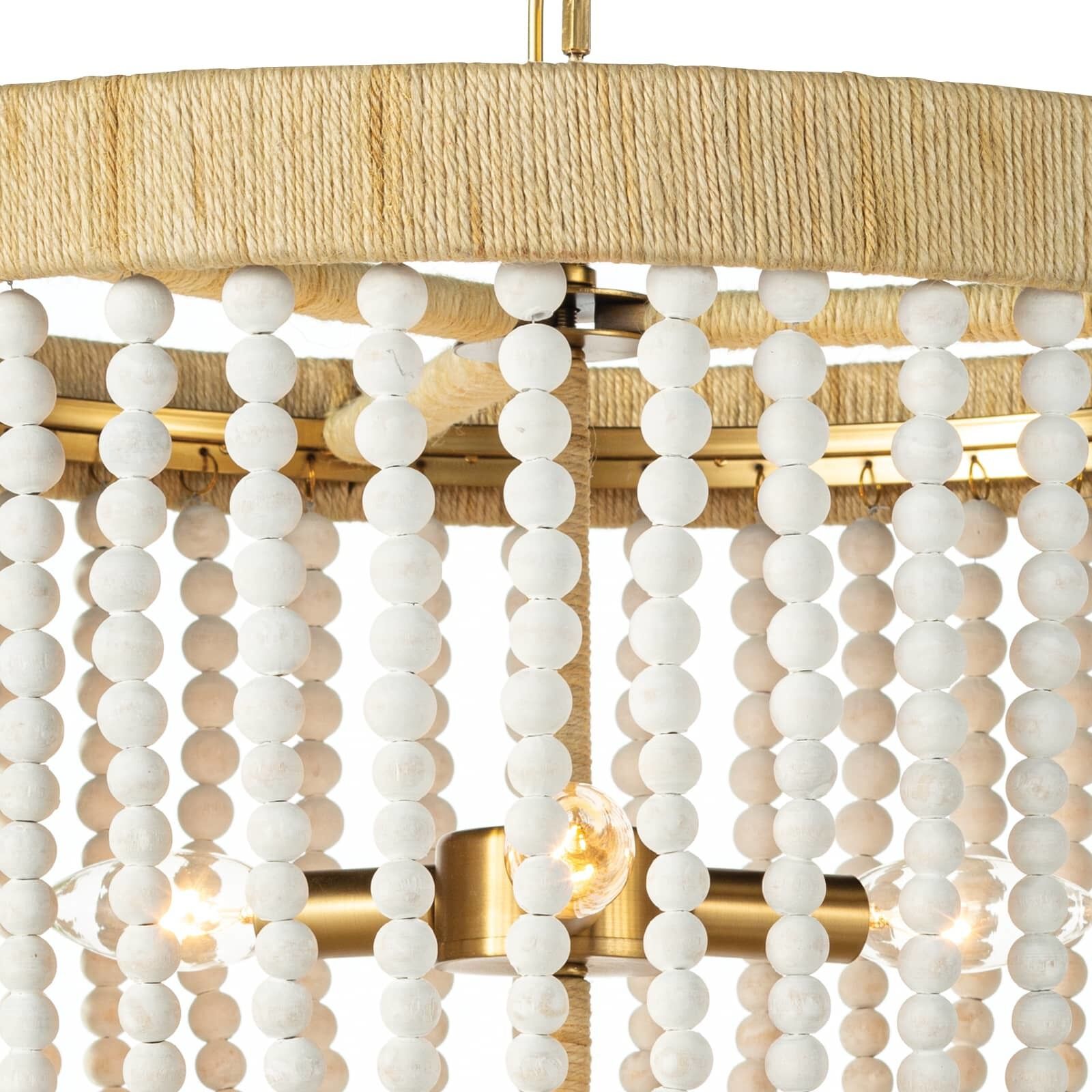 Milos 3 Light 18 inch White Chandelier Ceiling Light