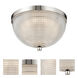 Portland LED 10 inch Polished Nickel Flush Mount Ceiling Light