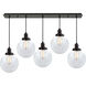 Whitney Large Beacon 5 Light 36 inch Oil Rubbed Bronze Linear Pendant Ceiling Light, Whitney
