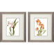 Floral Beauty Orange and Green and Beige and Neutral Framed Art
