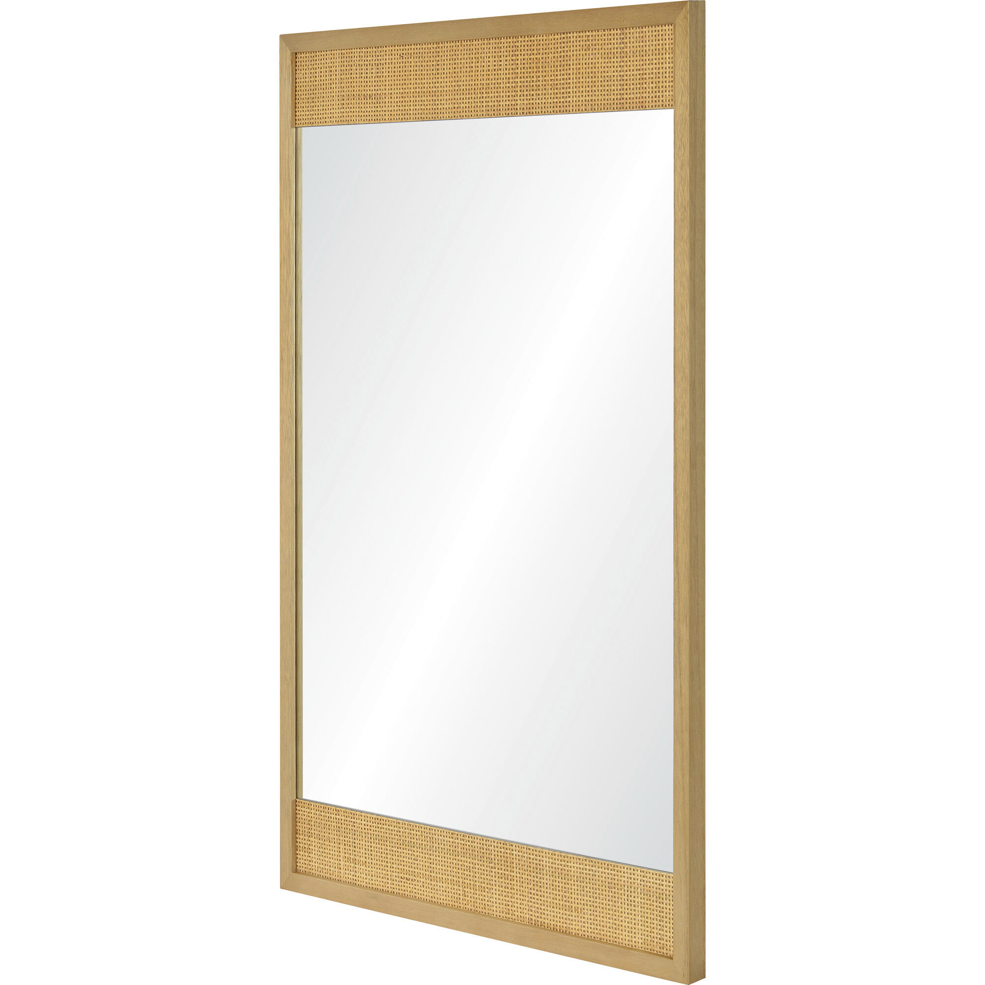 Ampato 36 X 24 inch Natural and Clear Mirror