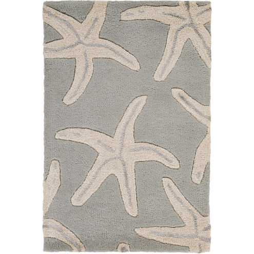 Aegean Sea 36 X 24 inch Khaki/Medium Gray/Sage Rugs, Wool