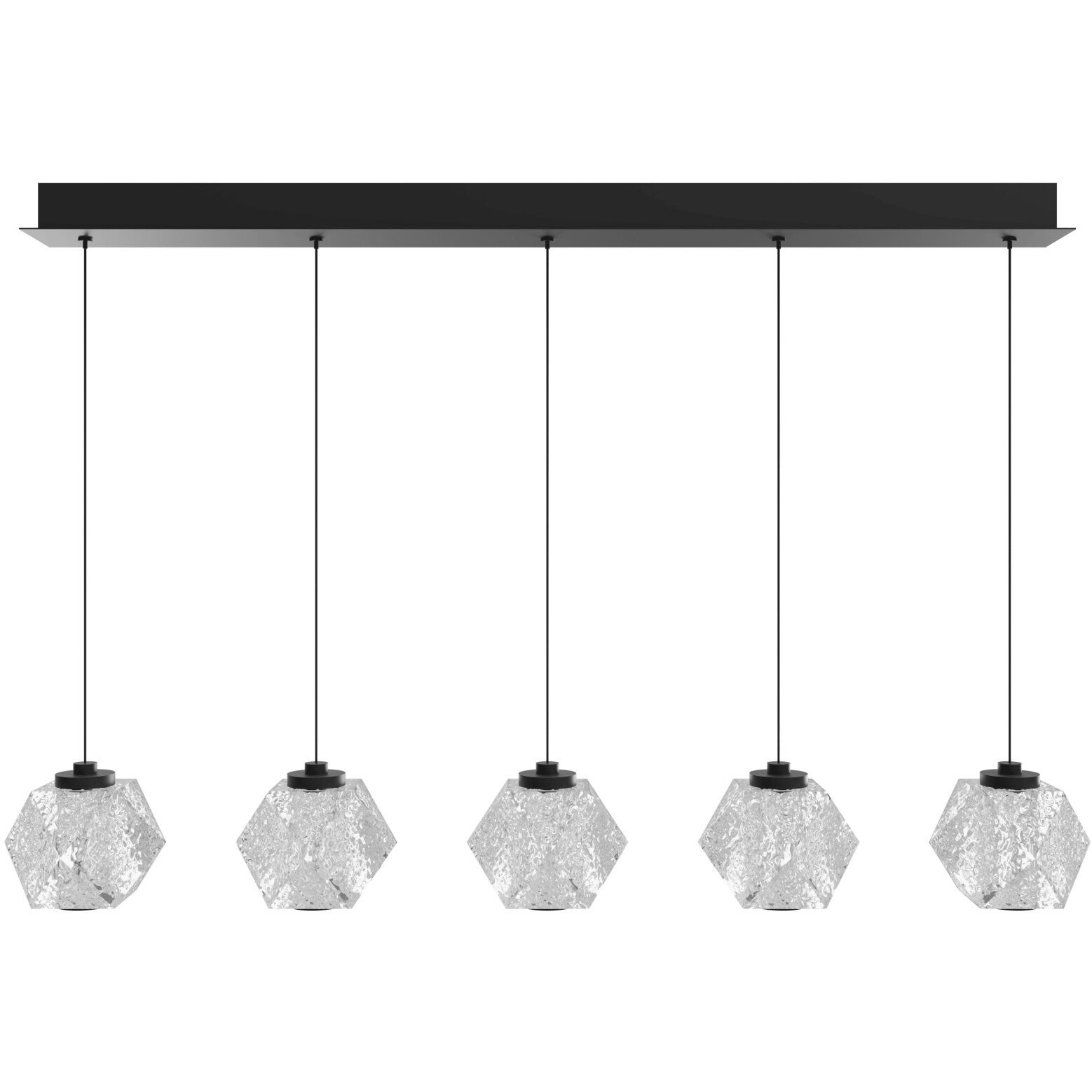 Beluga LED 6 inch Black Multi Port Pendant Ceiling Light