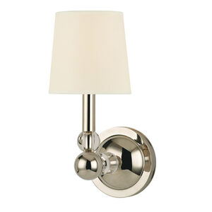 Danville 1 Light 5 inch Polished Nickel Wall Sconce Wall Light in Eco Paper