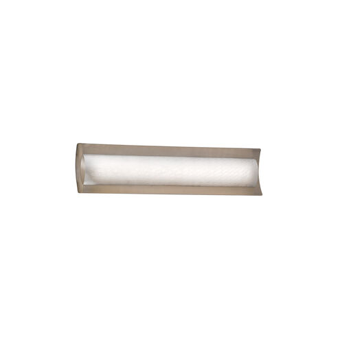 Fusion LED 21.5 inch Brushed Nickel Vanity Light Wall Light in Weave Fusion