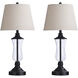 Signature 3 inch 100 watt Bronze and Gold Table Lamp Portable Light 