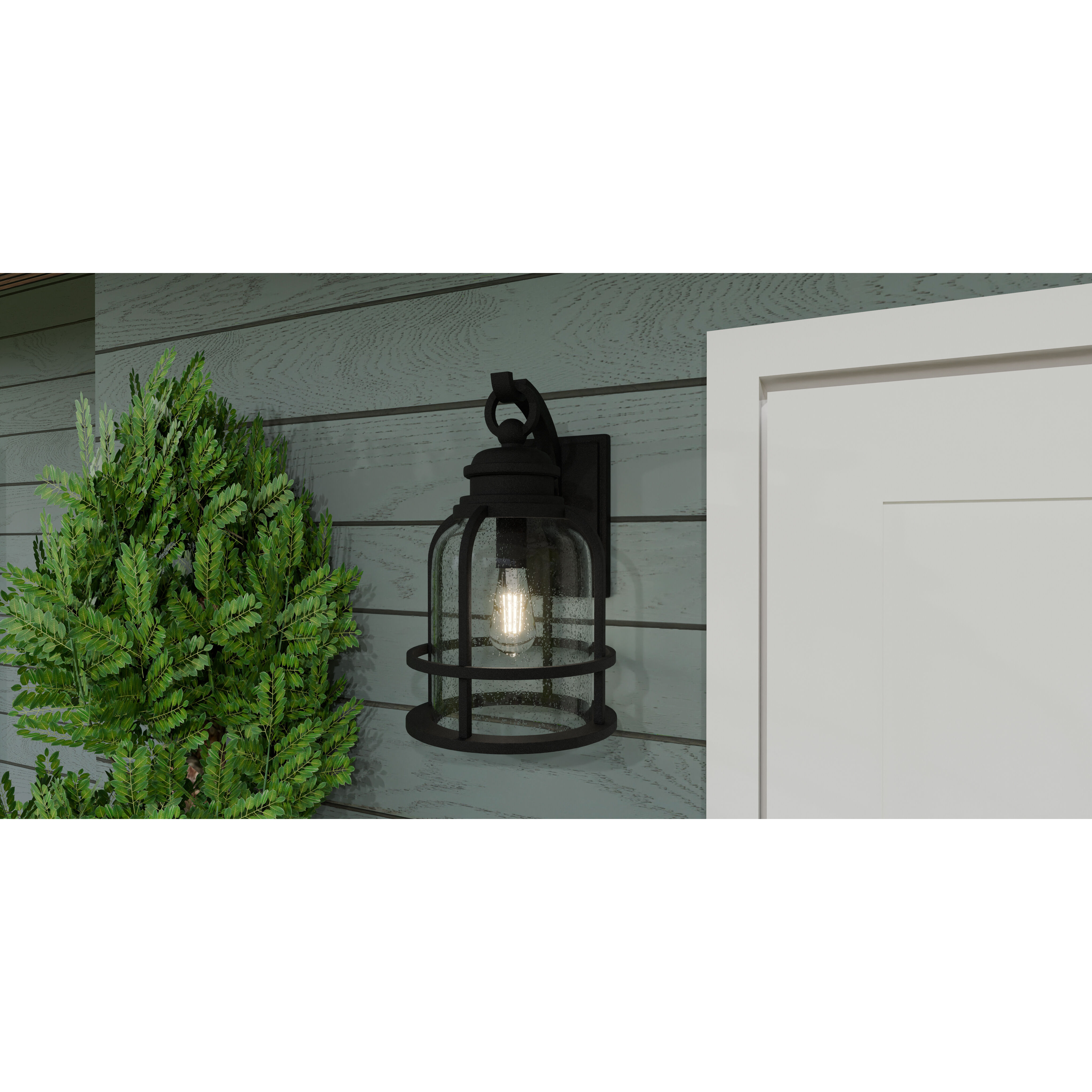 Bowles 1 Light 8.75 inch Earth Black Outdoor Lantern, Medium