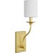 Bonita 1 Light 5 inch Satin Brass Wall Sconce Wall Light, Design Series