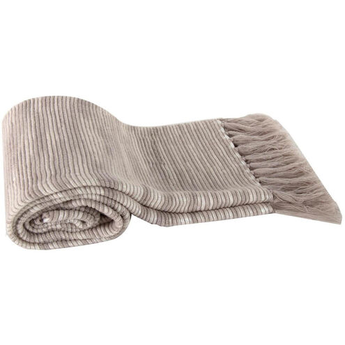 Damon 60 X 50 inch Heathered Beige Throw