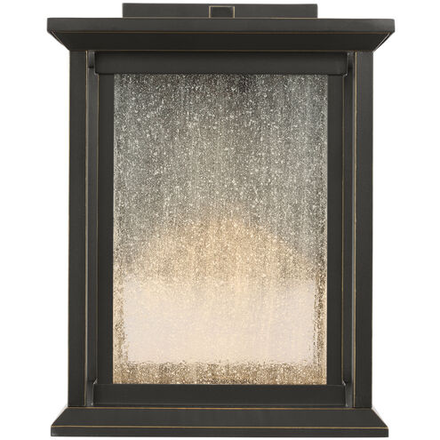 Audley LED 10 inch Antique Bronze Outdoor Wall Lantern, Small
