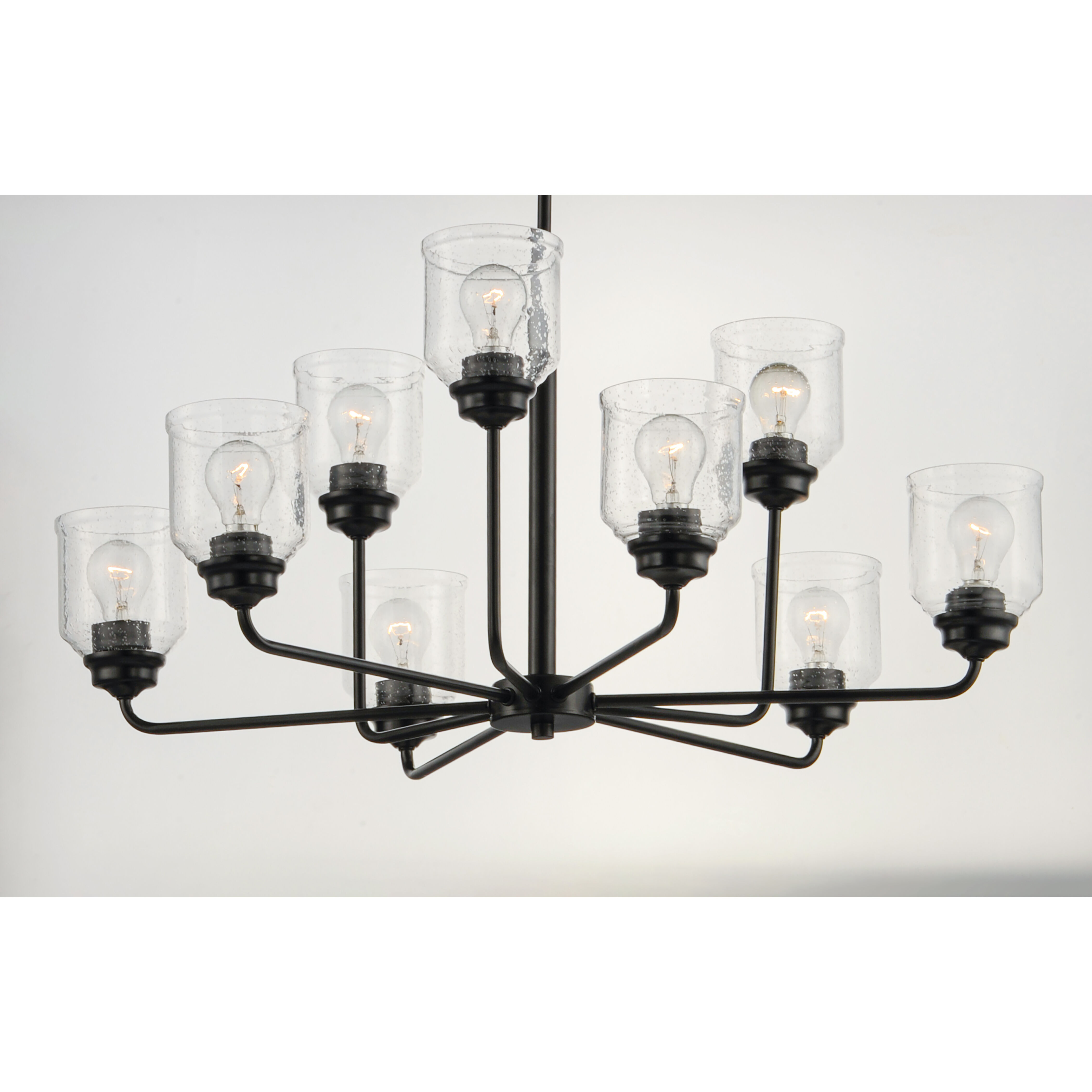 Acadia 9 Light 35 inch Black Chandelier Ceiling Light