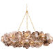 Galle 20 Light 54.25 inch Vintage Gold Leaf Chandelier Ceiling Light