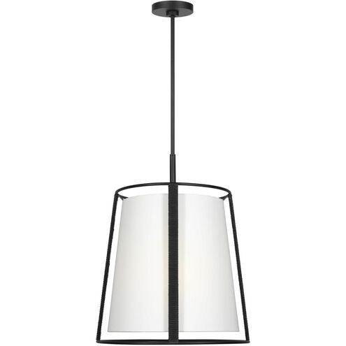 Drew & Jonathan Cortes 2 Light 18 inch Midnight Black Hanging Shade Ceiling Light, Large