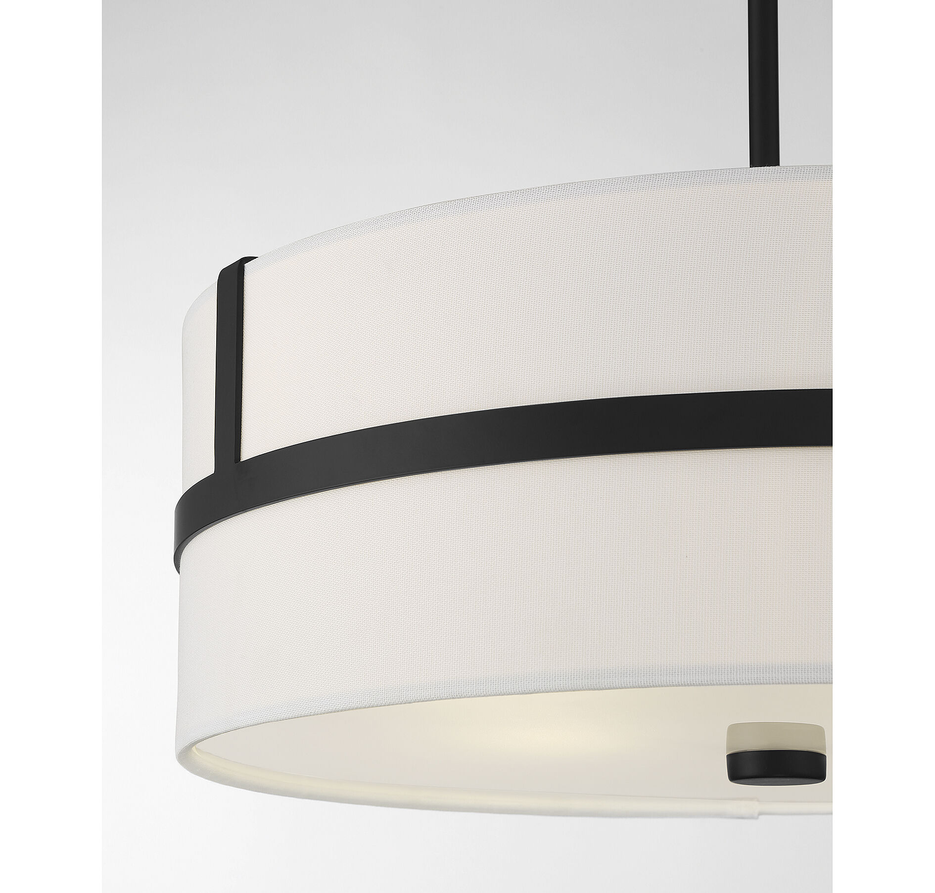 Contemporary 4 Light 20 inch Matte Black Pendant Ceiling Light