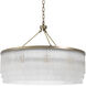 Hector 10 Light 35.43 inch Light Brushed Brass Chandelier Ceiling Light, Large