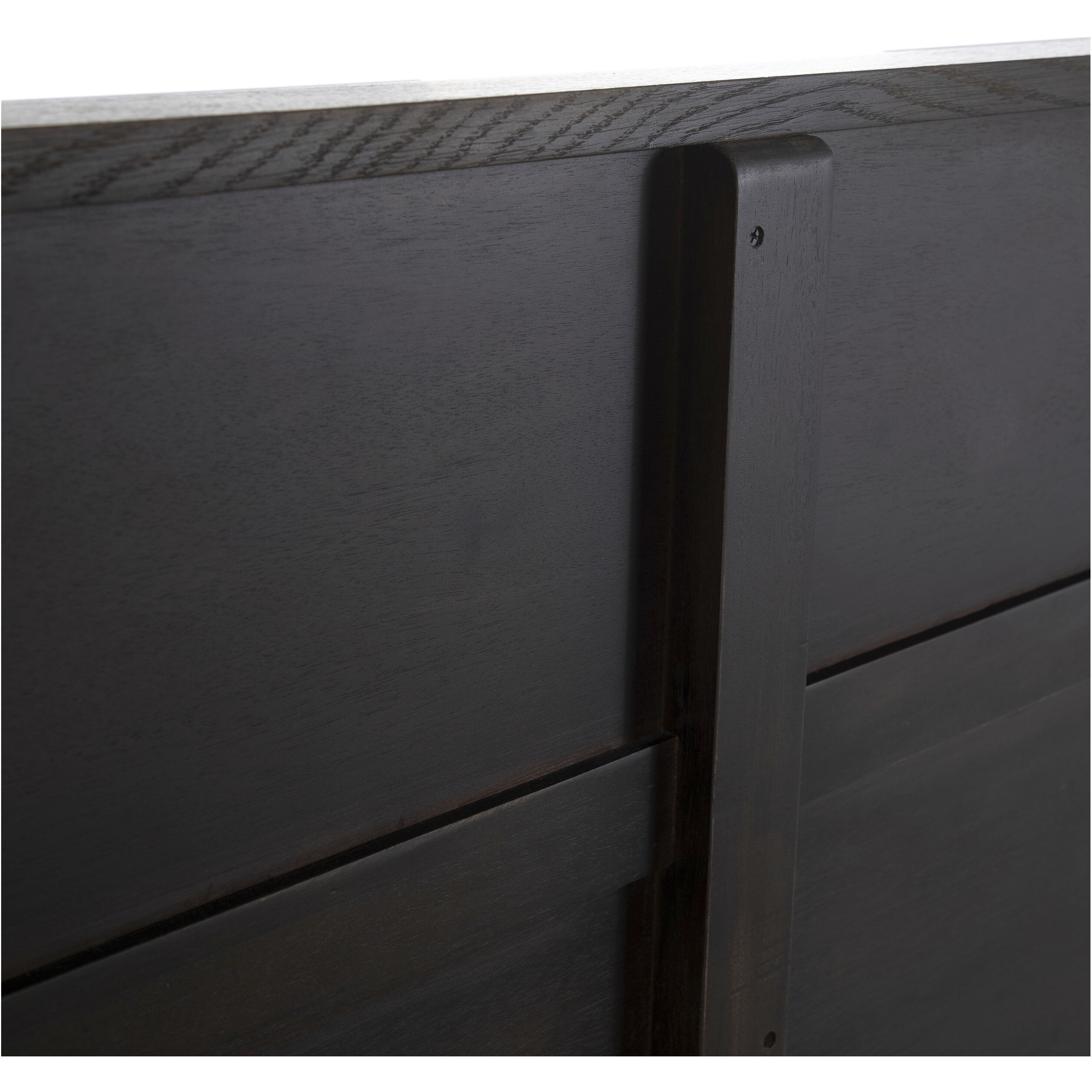 Andrea Dark Stained Oak King Bed