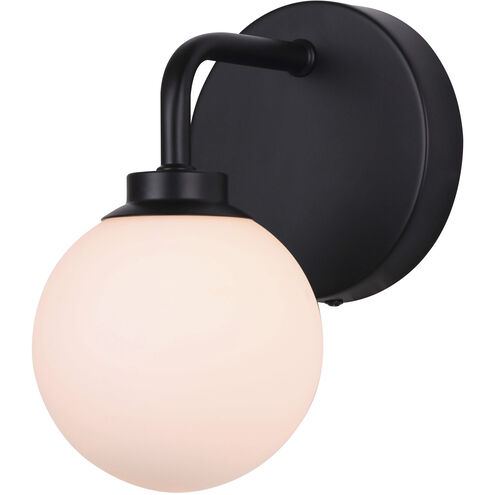 Asher 1 Light 5 inch Matte Black Wall Fixture Wall Light