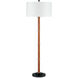 Reed 67 inch 150.00 watt Natural Rattan/Natural Rope/Black Floor Lamp Portable Light