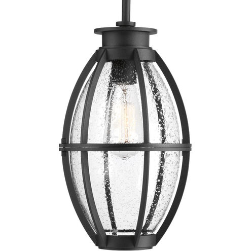 Pier 33 1 Light 8.13 inch Black Outdoor Hanging Lantern