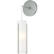 Exos Glass 1 Light 5.5 inch Vintage Platinum Mini Sconce Wall Light in Opal, Low Voltage