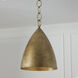 Francesca LED 13 inch Feathered Gold Pendant Ceiling Light