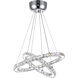 Ring LED 24 inch Chrome Chandelier Ceiling Light