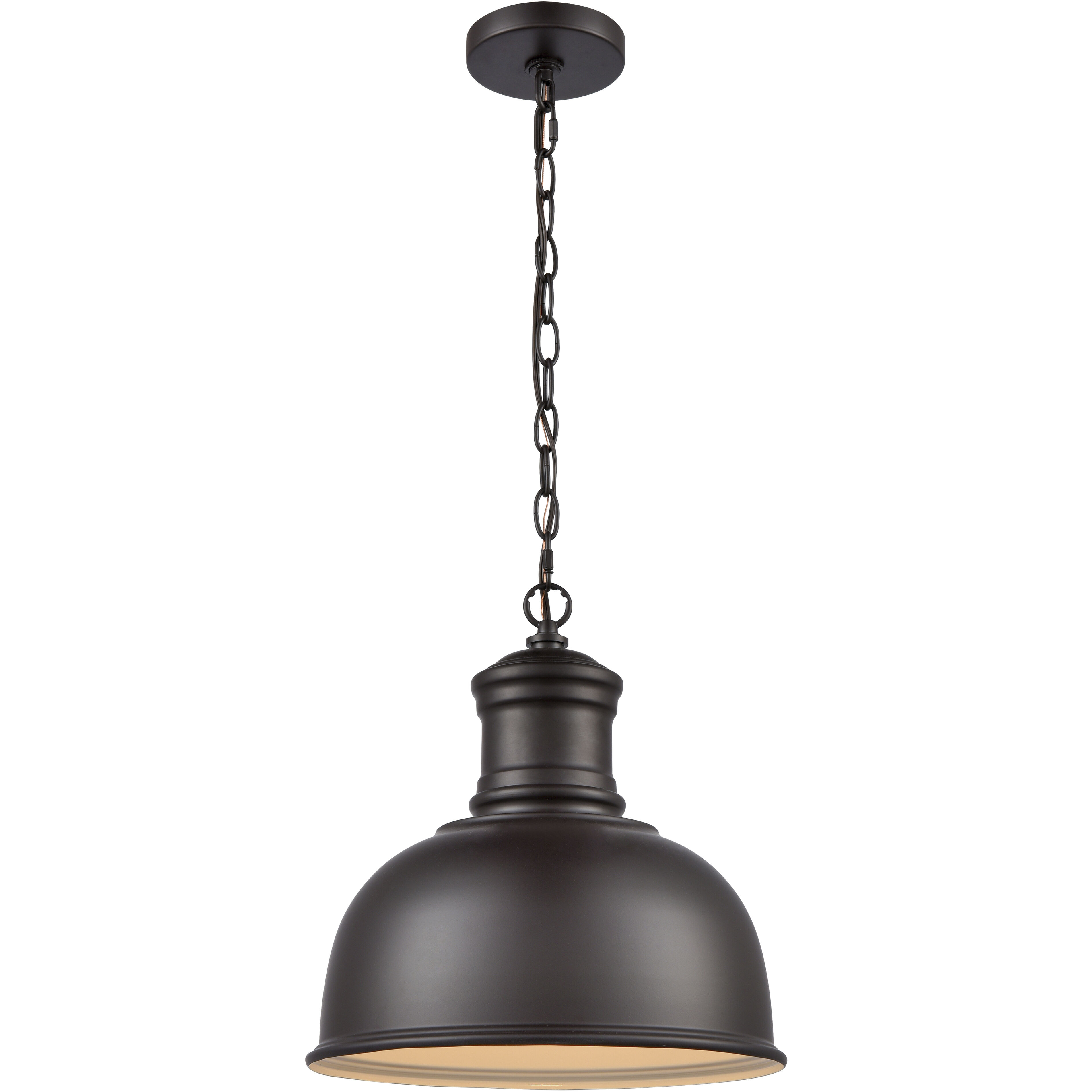 Cedar Park 1 Light 13 inch Oil Rubbed Bronze Outdoor Pendant