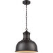 Cedar Park 1 Light 13 inch Oil Rubbed Bronze Outdoor Pendant