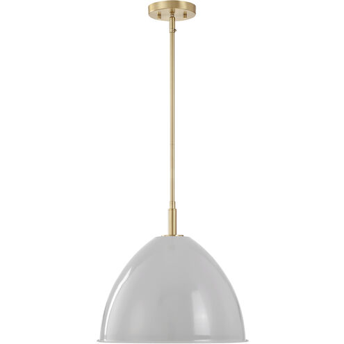 Biba 1 Light 15 inch Brushed Gold Pendant Ceiling Light