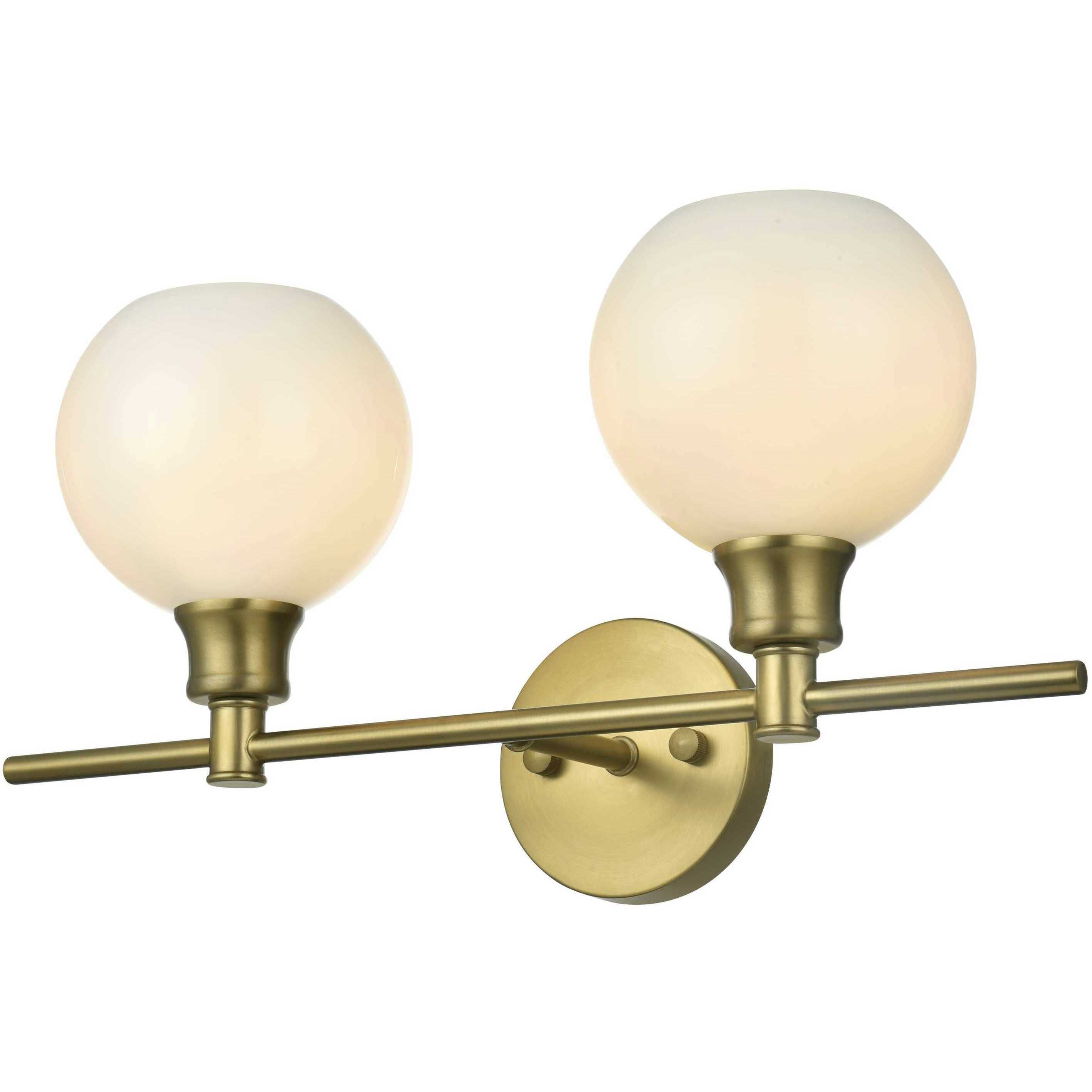 Collier 2 Light 19 inch Satin Gold Bath Sconce Wall Light