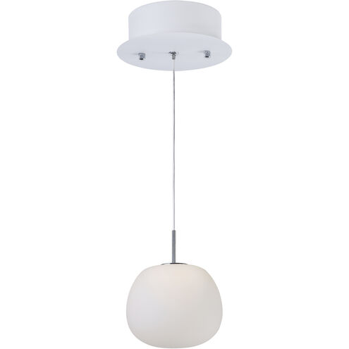 Puffs LED 6.25 inch White Single Pendant Ceiling Light