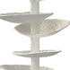 Petals 29.75 inch 100.00 watt White Plaster Table Lamp Portable Light