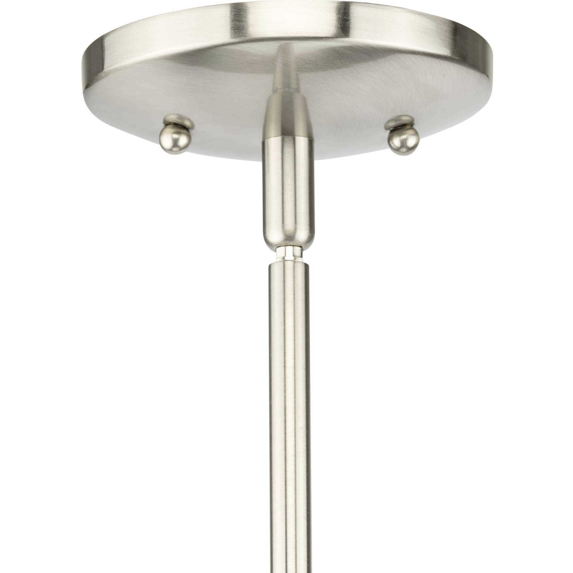 Glass Pendants 1 Light 5.31 inch Brushed Nickel Mini-Pendant Ceiling Light