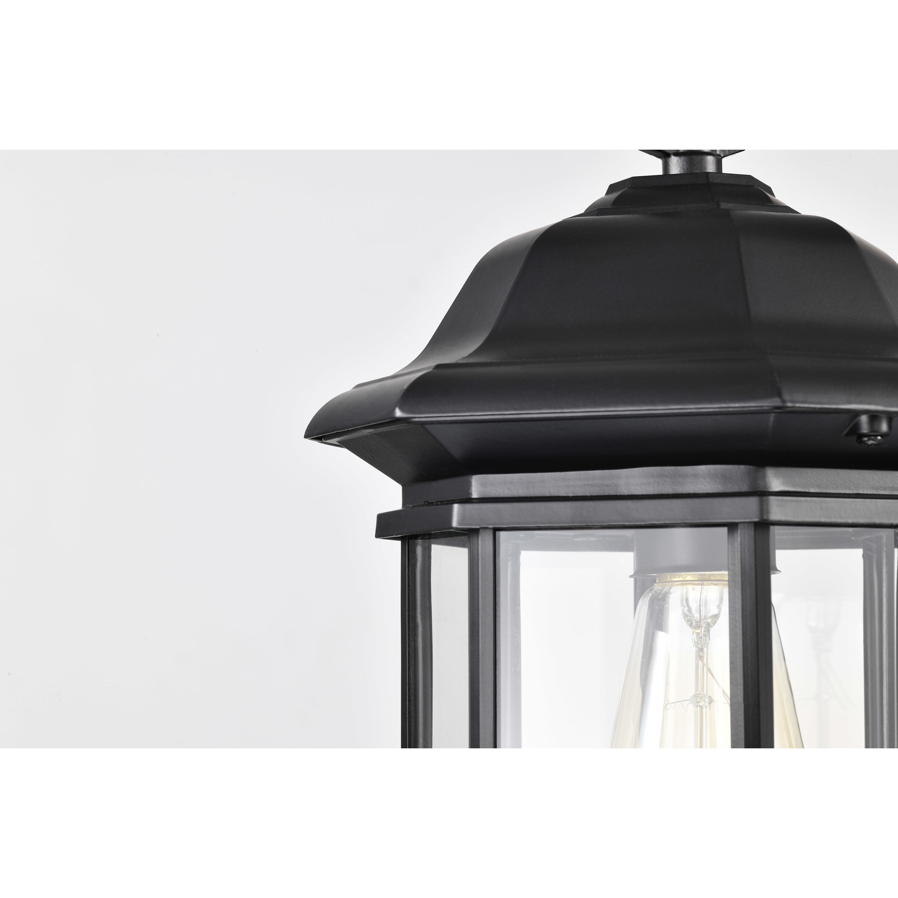 Hopkins 7 inch Matte Black Outdoor Hanging Lantern