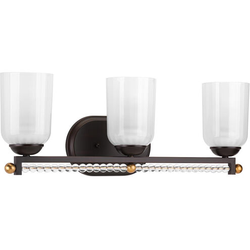 Duffy 3 Light 22.63 inch Antique Bronze Bath Vanity Wall Light, Design Series