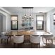 Aster LED LED Burnished Bronze Linear Pendant Ceiling Light in 2700K LED, Zircon Inner - Amber Outer, Multi-Pendant