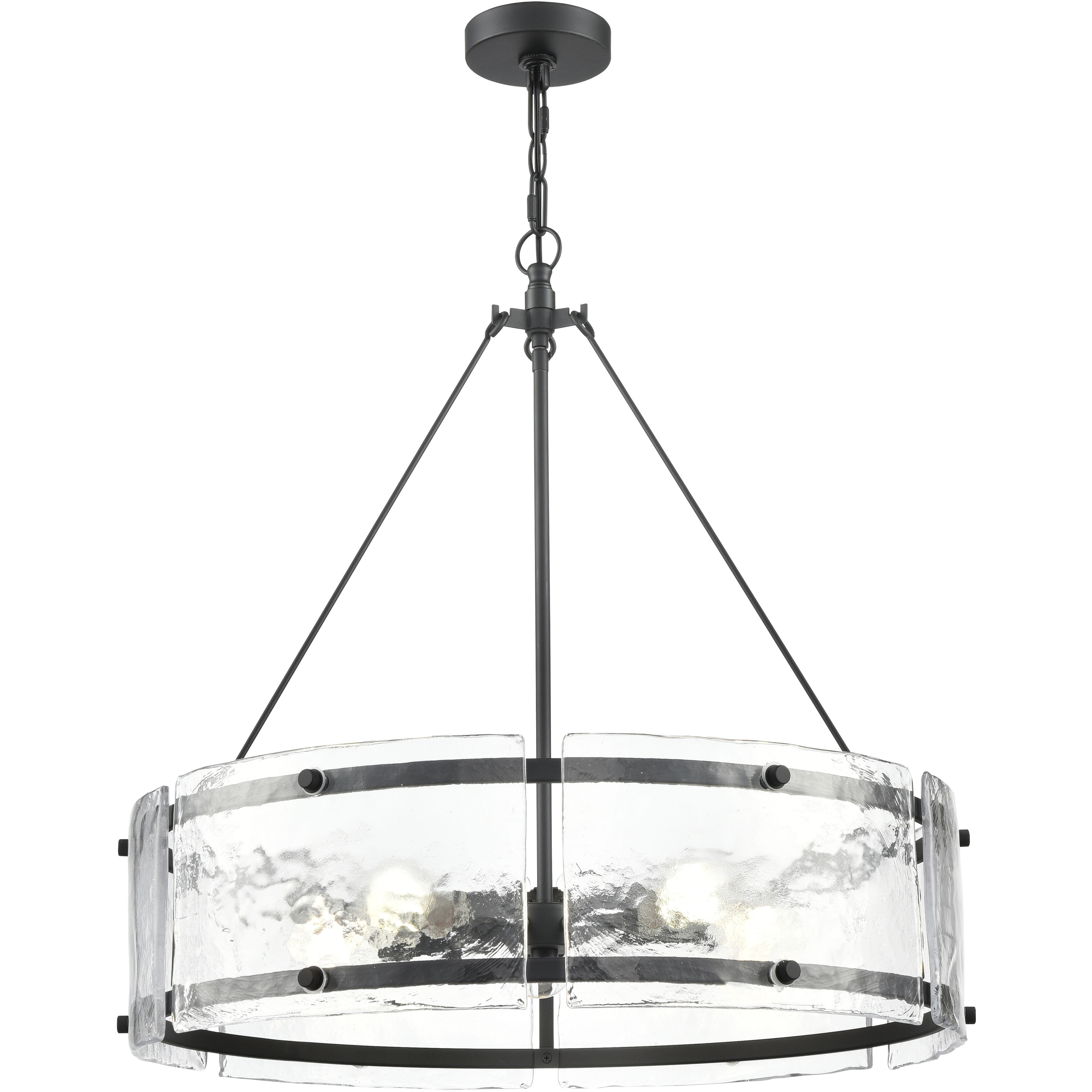 Bennetti 5 Light 24.75 inch Matte Black Pendant Ceiling Light