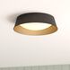 Beacon Hill LED 13 inch Matte Black and Satin Gold Flush Mount Ceiling Light
