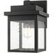 Belle Chasse 1 Light 10.5 inch Powder Coated Black Outdoor Wall Sconce