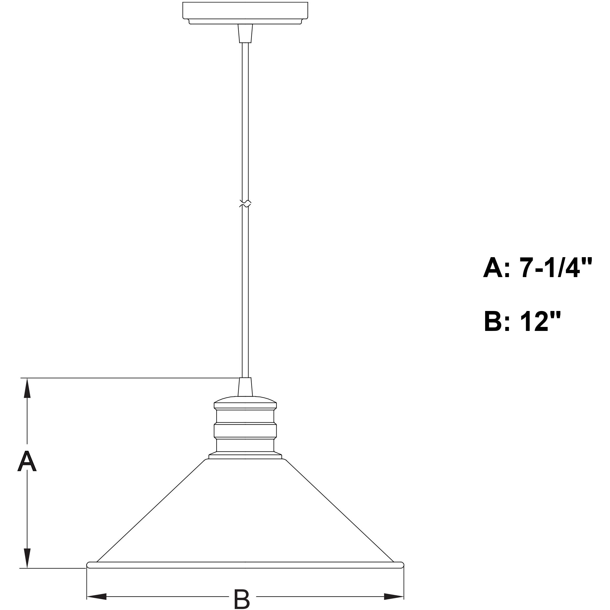 Akron LED 12 inch Oil Rubbed Bronze and Matte White Pendant Ceiling Light