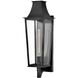 Coastal Elements Georgetown 1 Light 26.75 inch Black Outdoor Wall Mount