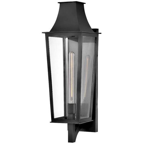 Coastal Elements Georgetown 1 Light 26.75 inch Black Outdoor Wall Mount
