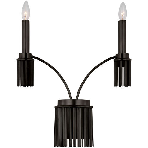 Fisher Weisman Sutton LED 17.75 inch Bronze Double Sconce Wall Light