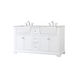 Franklin 60 X 22 X 35 inch White Bathroom Vanity Cabinet