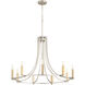 Olympus 9 Light 32 inch Satin Nickel Chandelier Ceiling Light