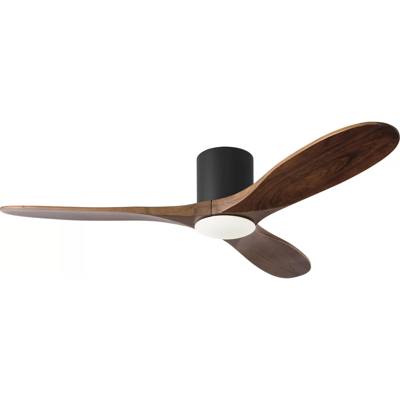 Maverick 52 inch Matte Black with Dark Walnut Blades Ceiling Fan