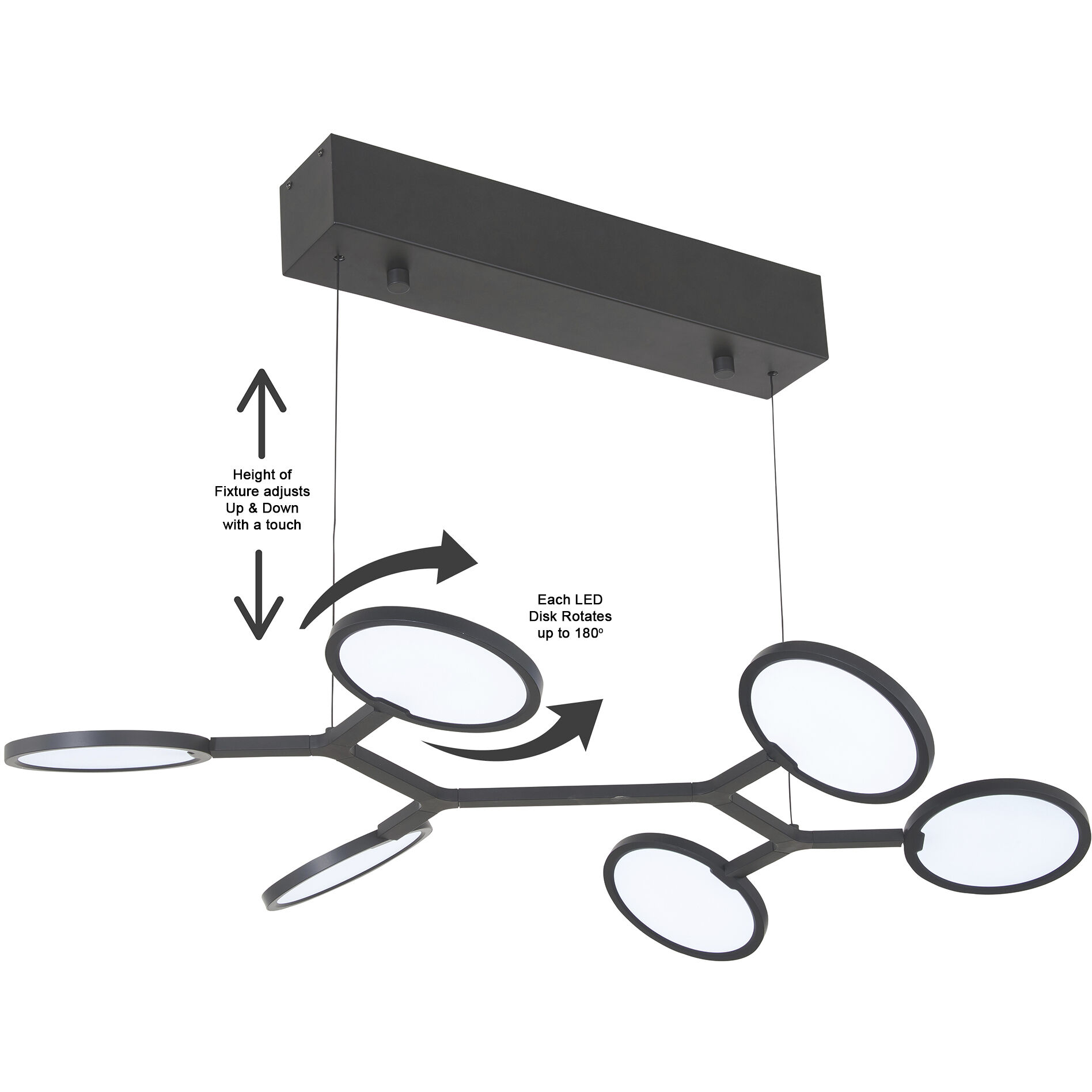 Bandalore LED Coal Pendant Ceiling Light