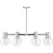 Wright 8 Light 40 inch Polished Chrome Chandelier Ceiling Light